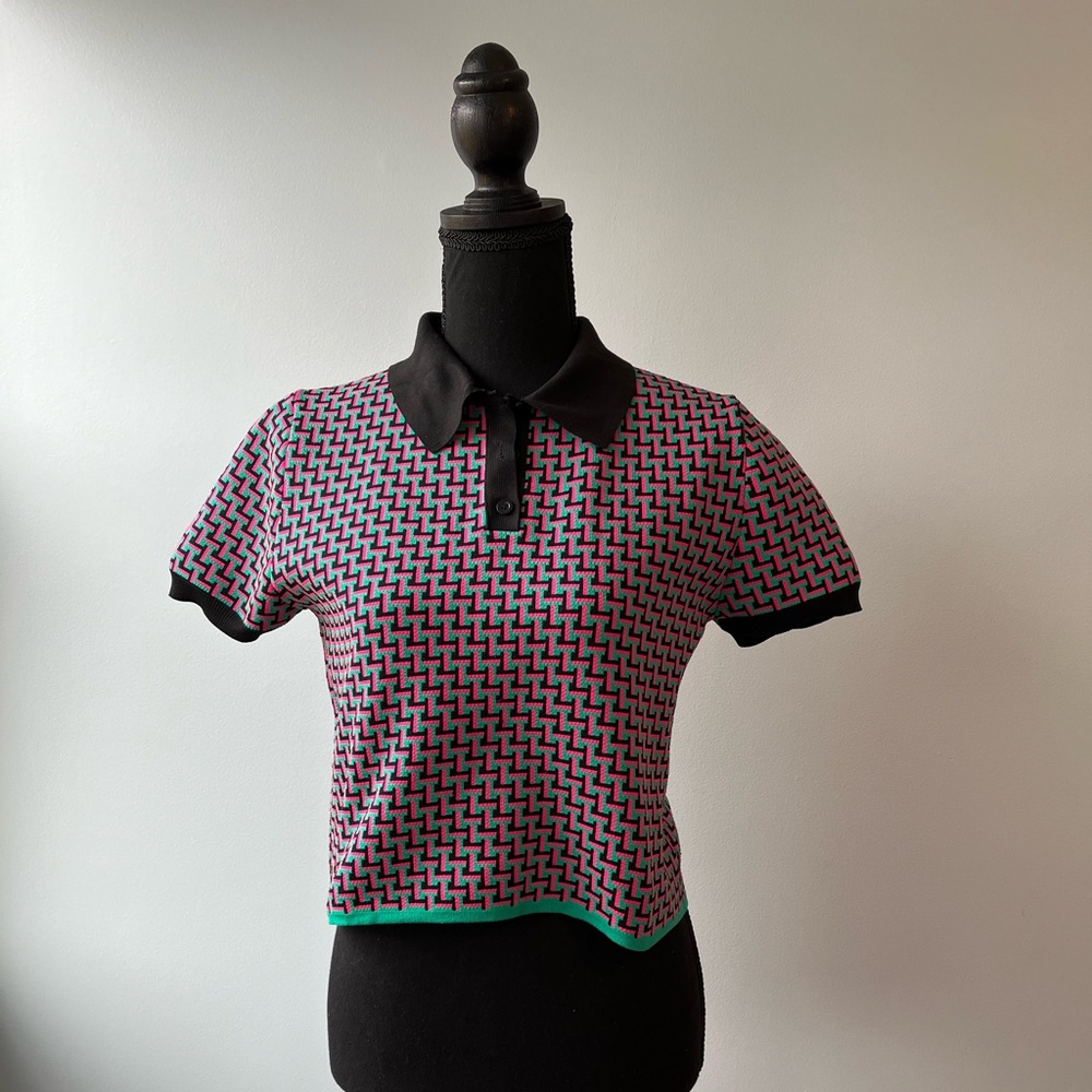 Cropped Vintage Shirt, Size S Zara